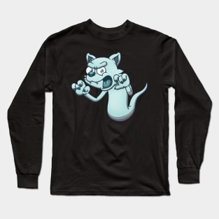 Cat Ghost Long Sleeve T-Shirt